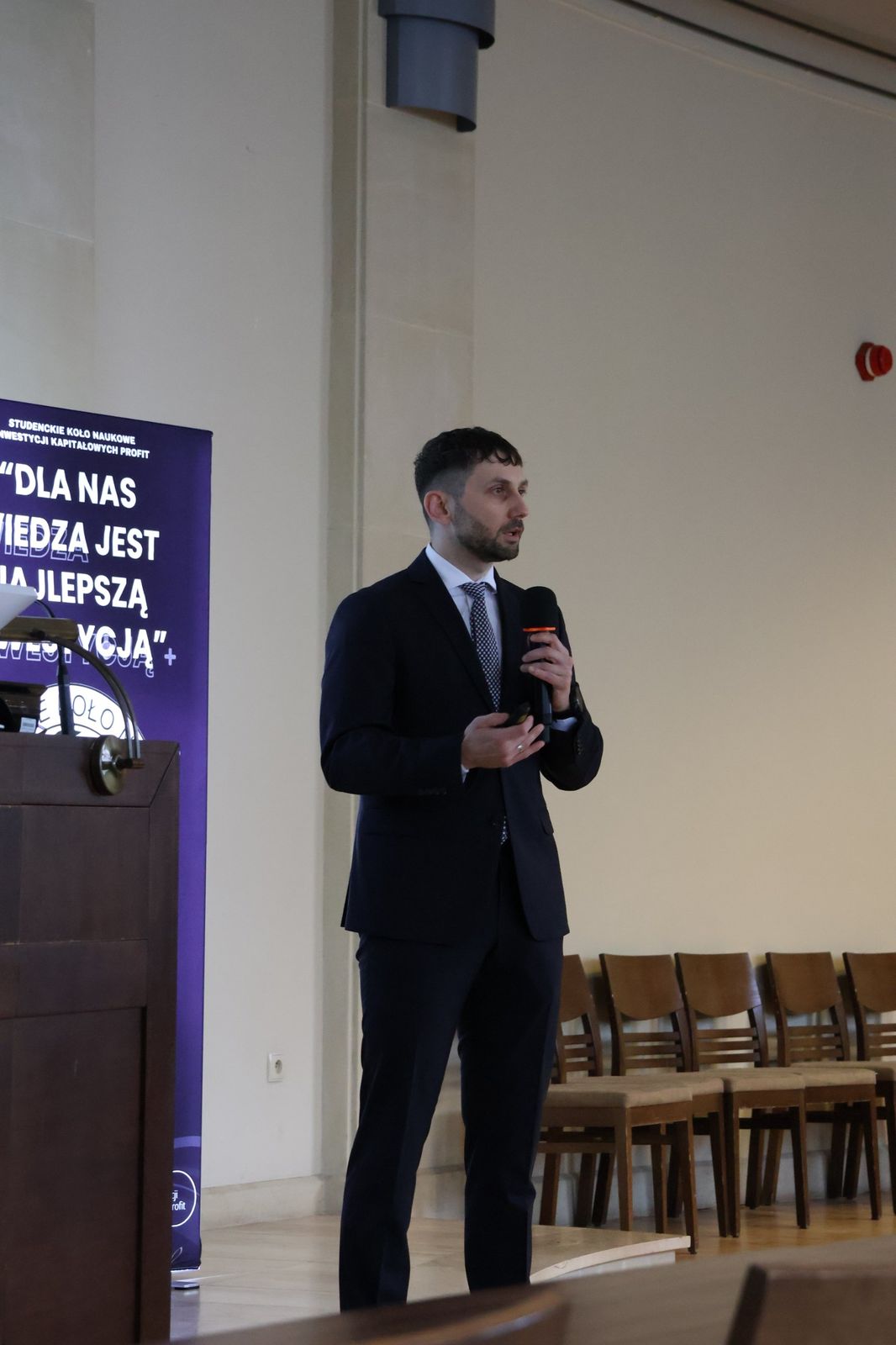 Wystąpienie gościa konferencji
